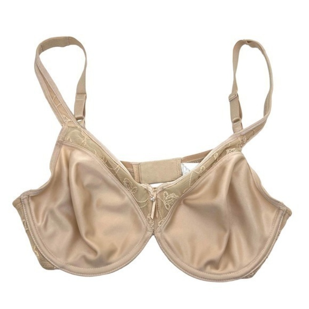 Wacoal nude beige tan underwire basic bra non molded cups size 34C